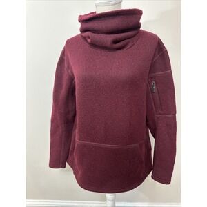 Smartwool Hudson Trail Merino Wool Fleece Funnel Neck Pullover Women Large